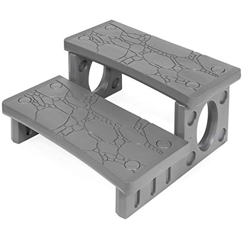 Gray 2-Step Deck Steps F91287