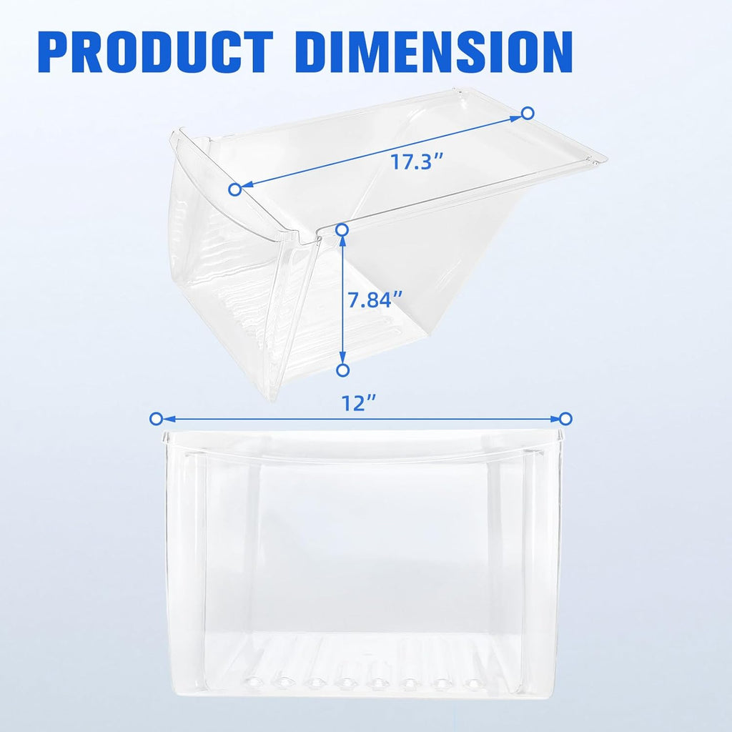 2Pcs Fridge Crisper Drawer & Crisper Bin Refrigerator Replacement G605779