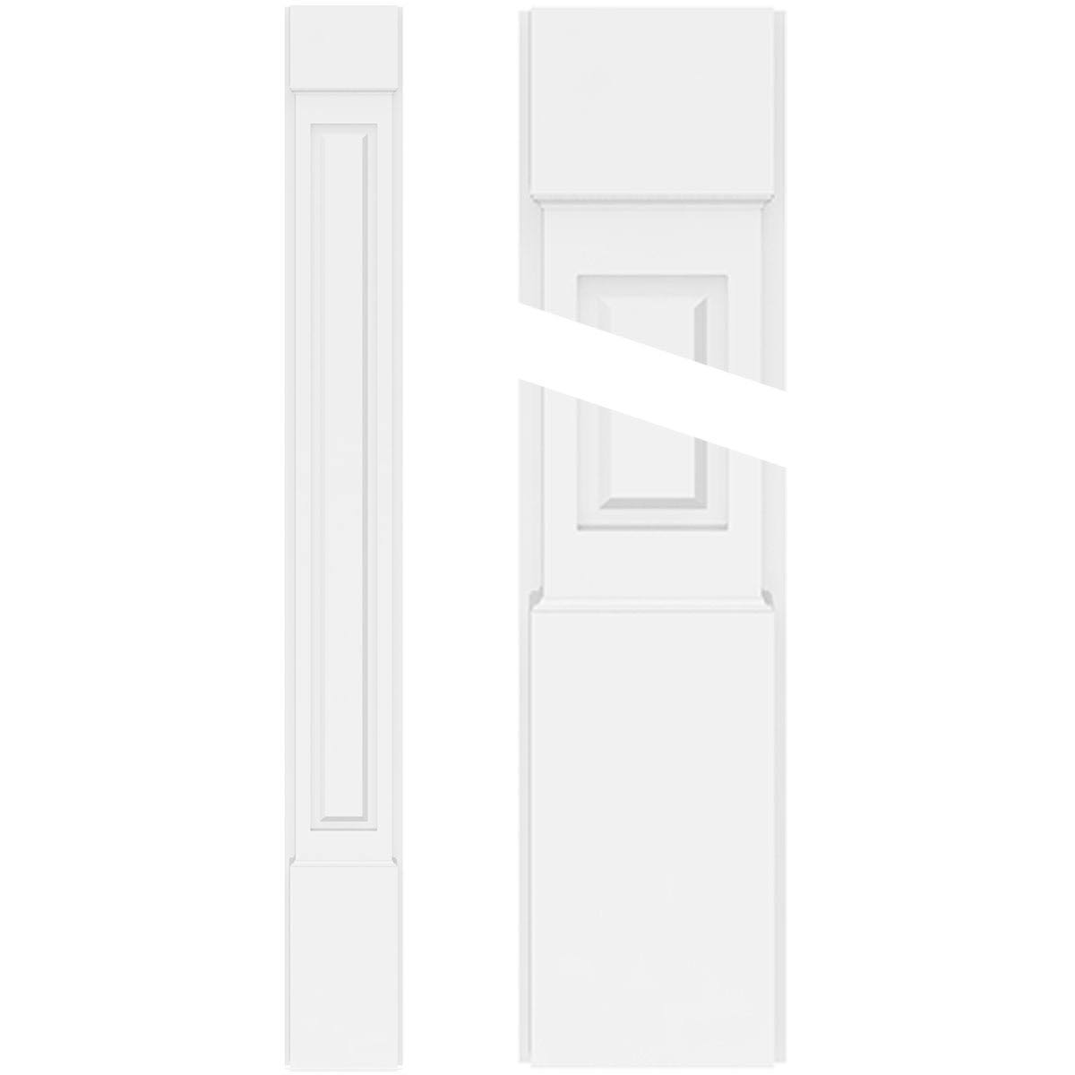 Raised Panel PVC Pilaster (Pair) Z6609