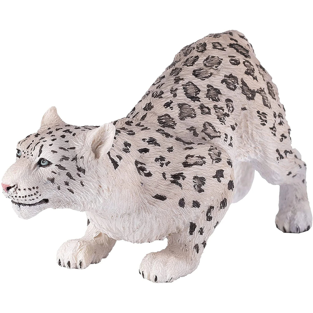 Snow Leopard Realistic Hand Painted Toy Figurine I380