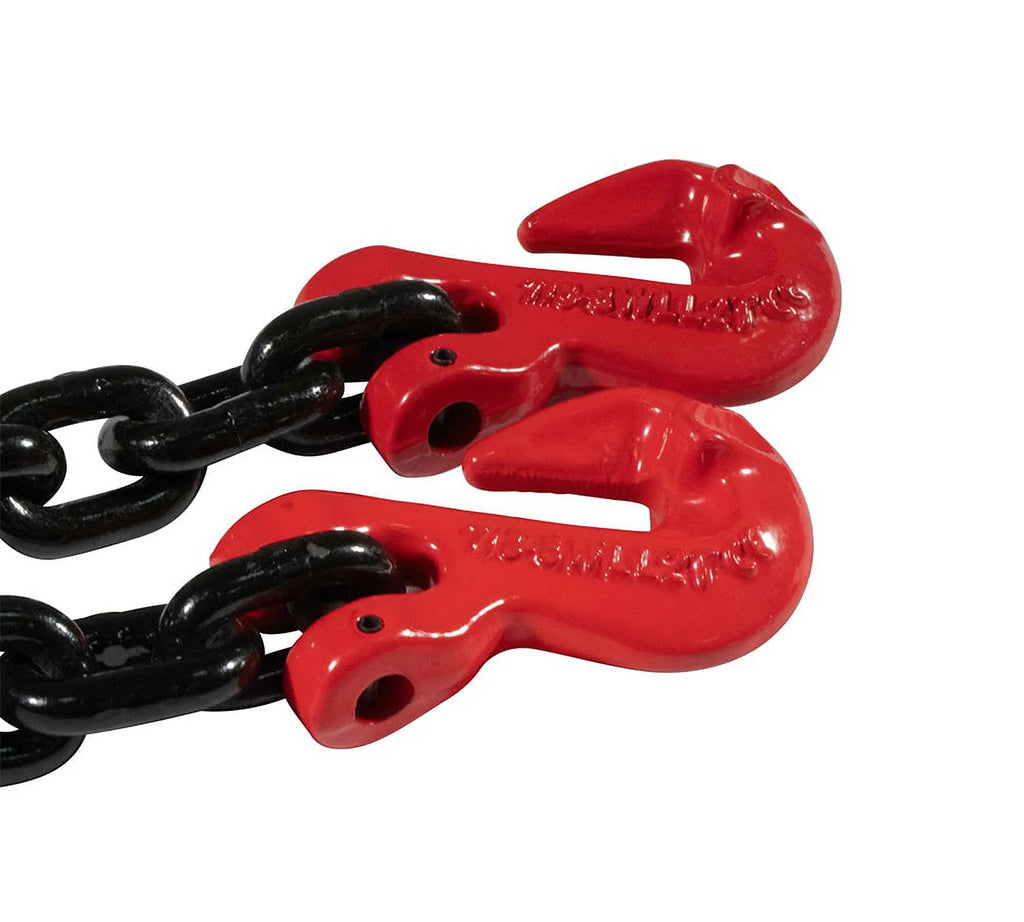 5/16"×10' G80 Black Transport Binder Chain with Clevis Grab Hooks G27554