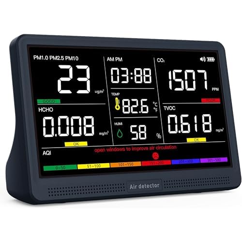 Indoor Air Quality Monitor 16 in 1 Portable Real-Time Detector N852