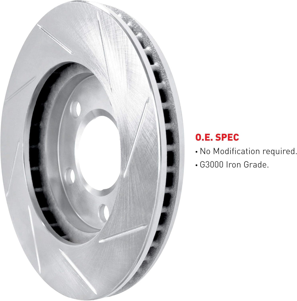 Slotted Brake Rotors Kit & Semi-Met Brake Pads P7580