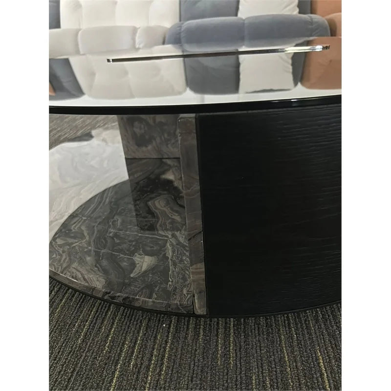 Faux Marble & Wood Coffee Table T998327