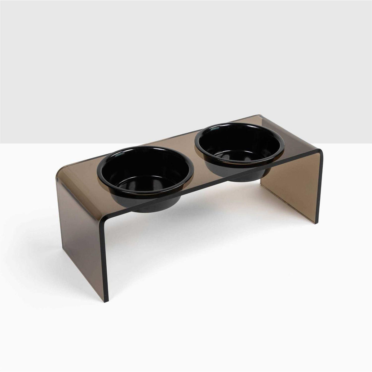 Acrylic Double Bowl Elevated Pet Feeder L234623