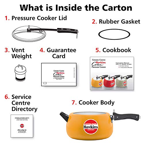 Red 5 L Pressure Cooker L13291