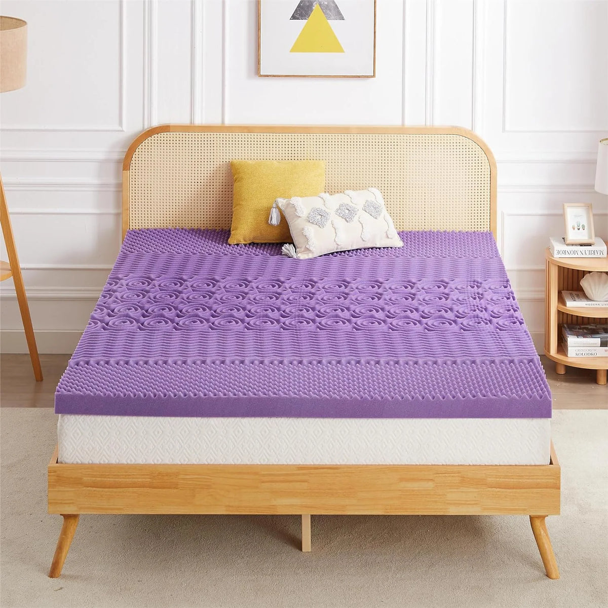 3 inch Full Size Memory Foam Mattress Topper W69879
