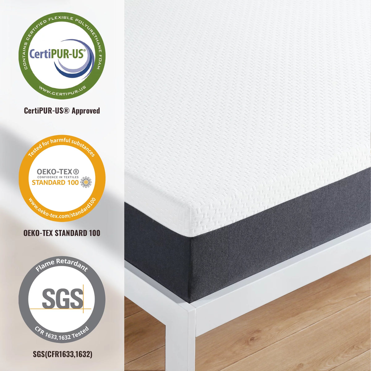 10 Inch Gel Memory Foam Mattress U49370