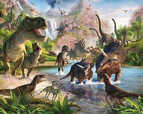 Dinosaur Land Wall Mural S2466
