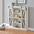 White and Silver Wood Cabinet E192