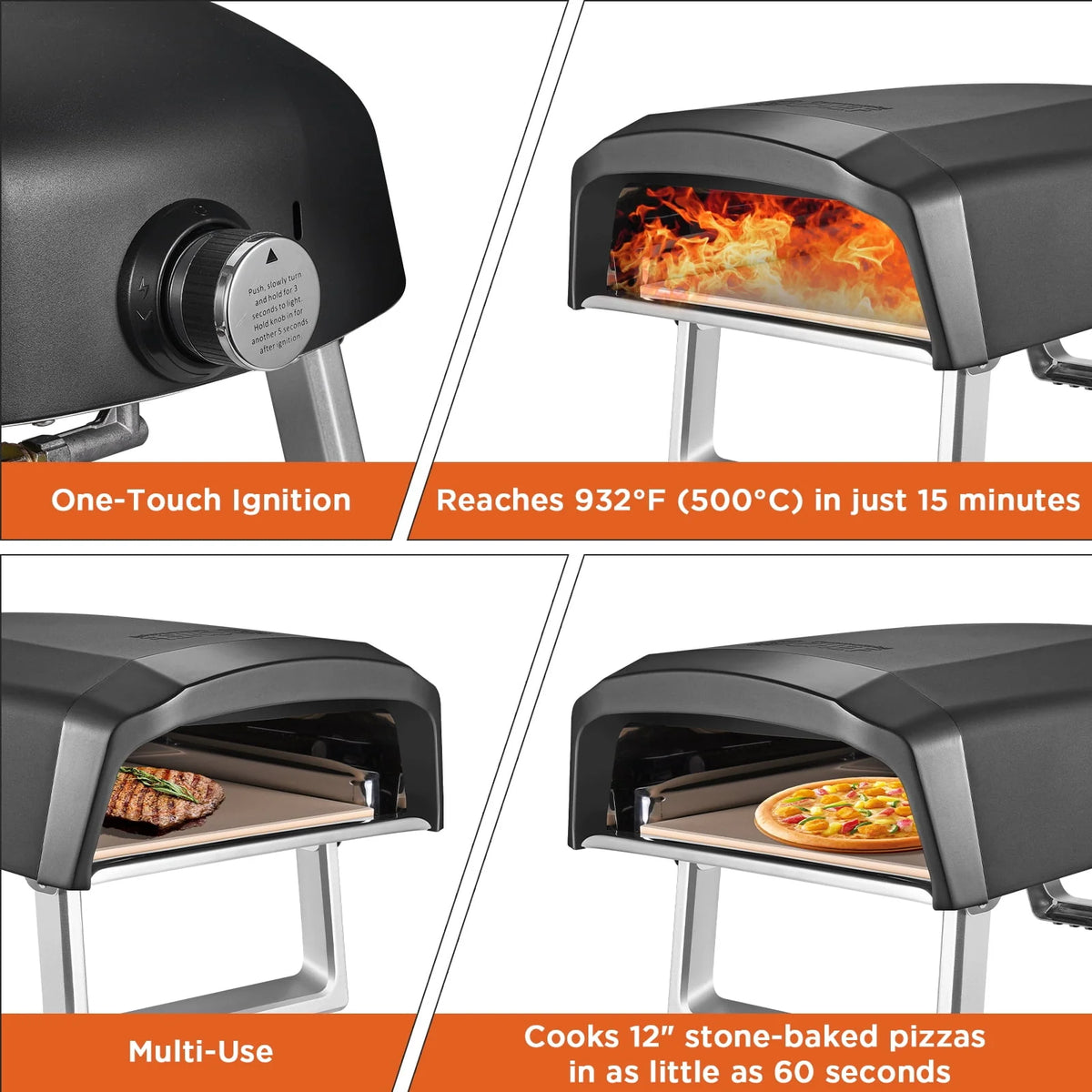 Portable Propane Gas Outdoor Pizza Oven K919860