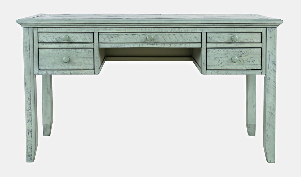 Distressed Acacia USB Charging Desk P524