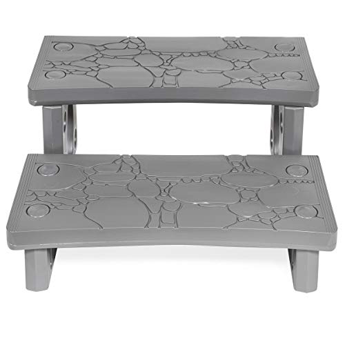 Gray 2-Step Deck Steps F91287