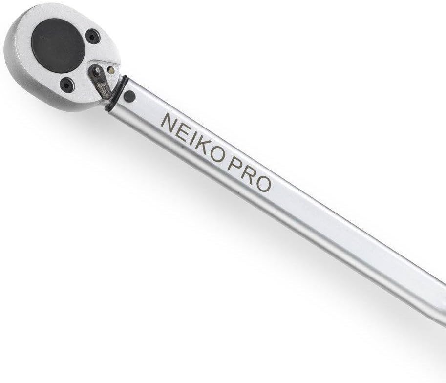 3/4” Drive Adjustable Click Torque Wrench, 50-300 Foot-Pound, Chrome Vanadium Steel E560303