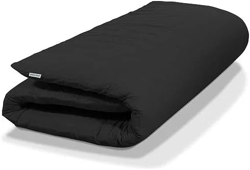 Queen Black Cotton Japanese Floor Mattress J536364