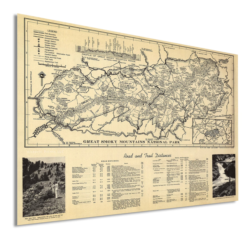 Vintage Map Wall Art Poster M199
