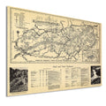 Vintage Map Wall Art Poster M199