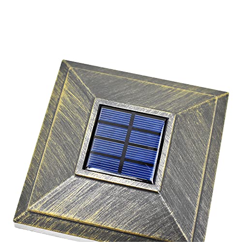 8 Pack White Outdoor Solar LED Post Cap Light N177