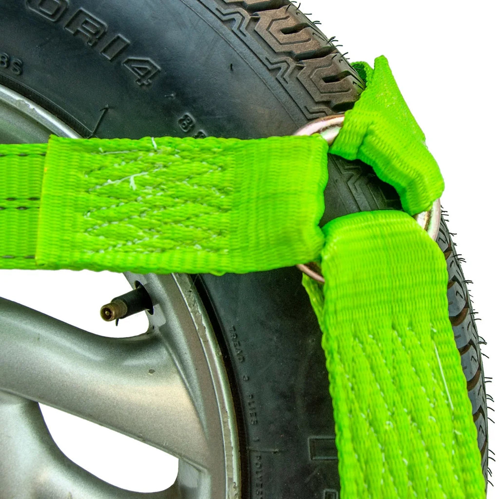 4 Pack Car Tie Down Chain Anchors Side Rail High-Viz 3300 Lbs SWL Y8820