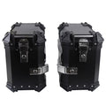 1 Pair 35L Aluminum Alloy Motorcycle Side Storage Box with 4 Keys T91744