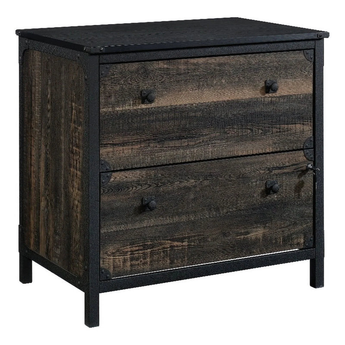 Carbon Oak Engineered Wood Metal Lateral File Y868