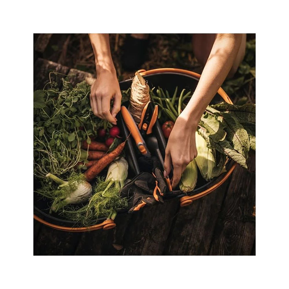Black Durable Plastic Garden Harvest Basket I259456