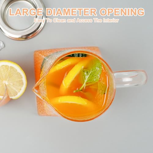105OZ Borosilicate Glass Pitcher with Lid G7850