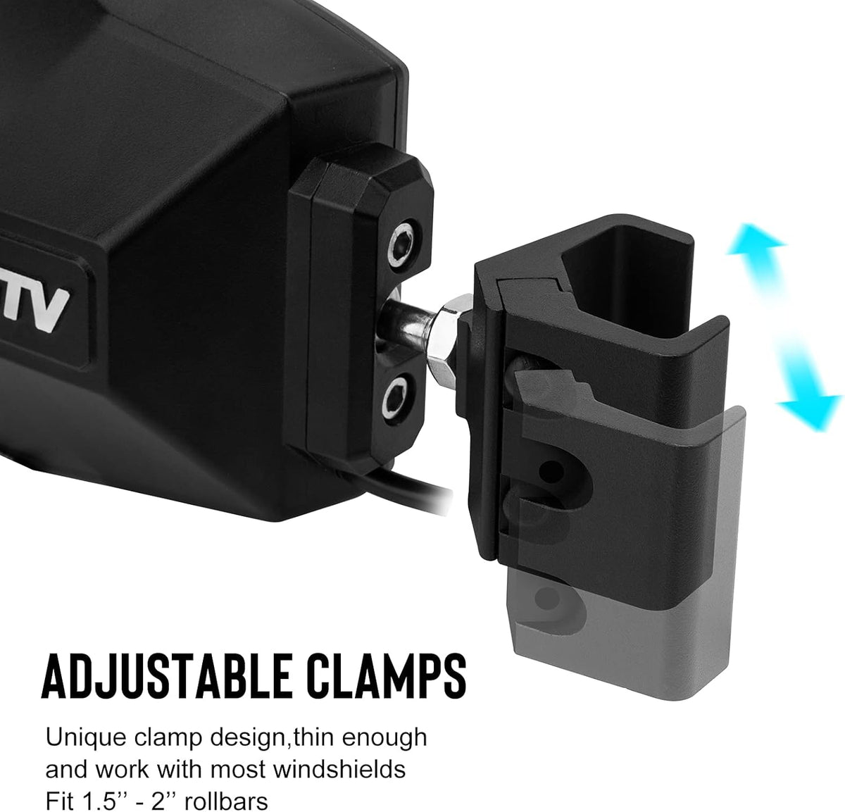 Aluminium UTV Side Mirrors with LED Spot Lights, One Pair U540565