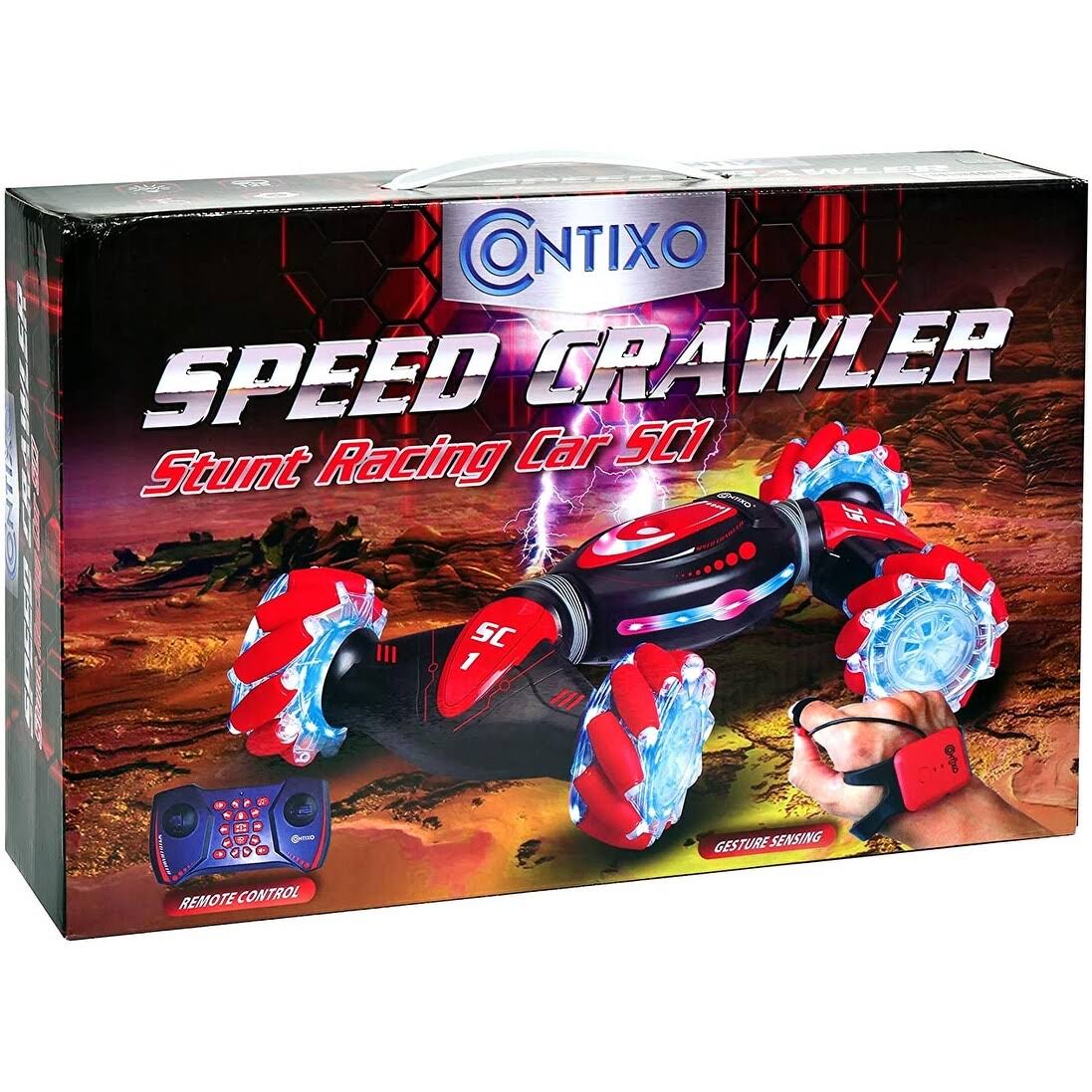 Red 4WD RC Stunt Car B605