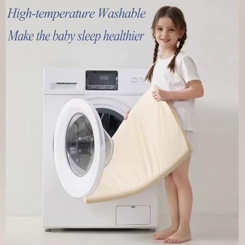 Machine Washable Memory Foam Toddler Mattress Topper with Non-Slip Cover J80200