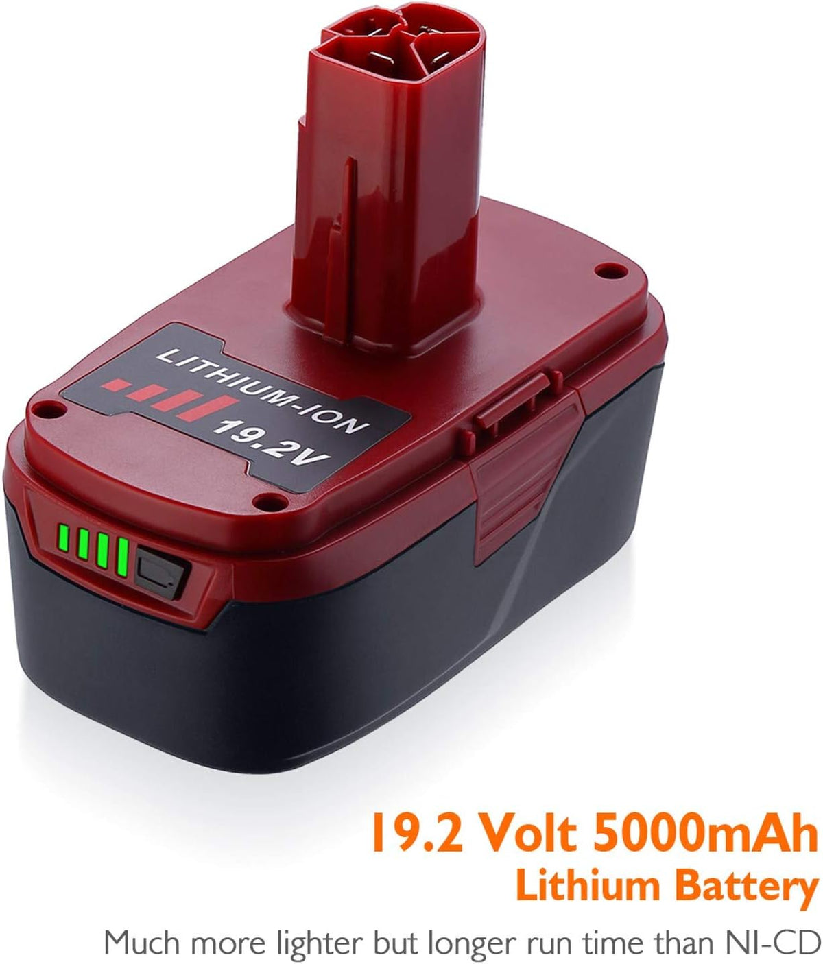 2Packs 5.0Ah C3 Lithium Battery for 19.2 Volt Cordless Battery Pack of 2 K4879