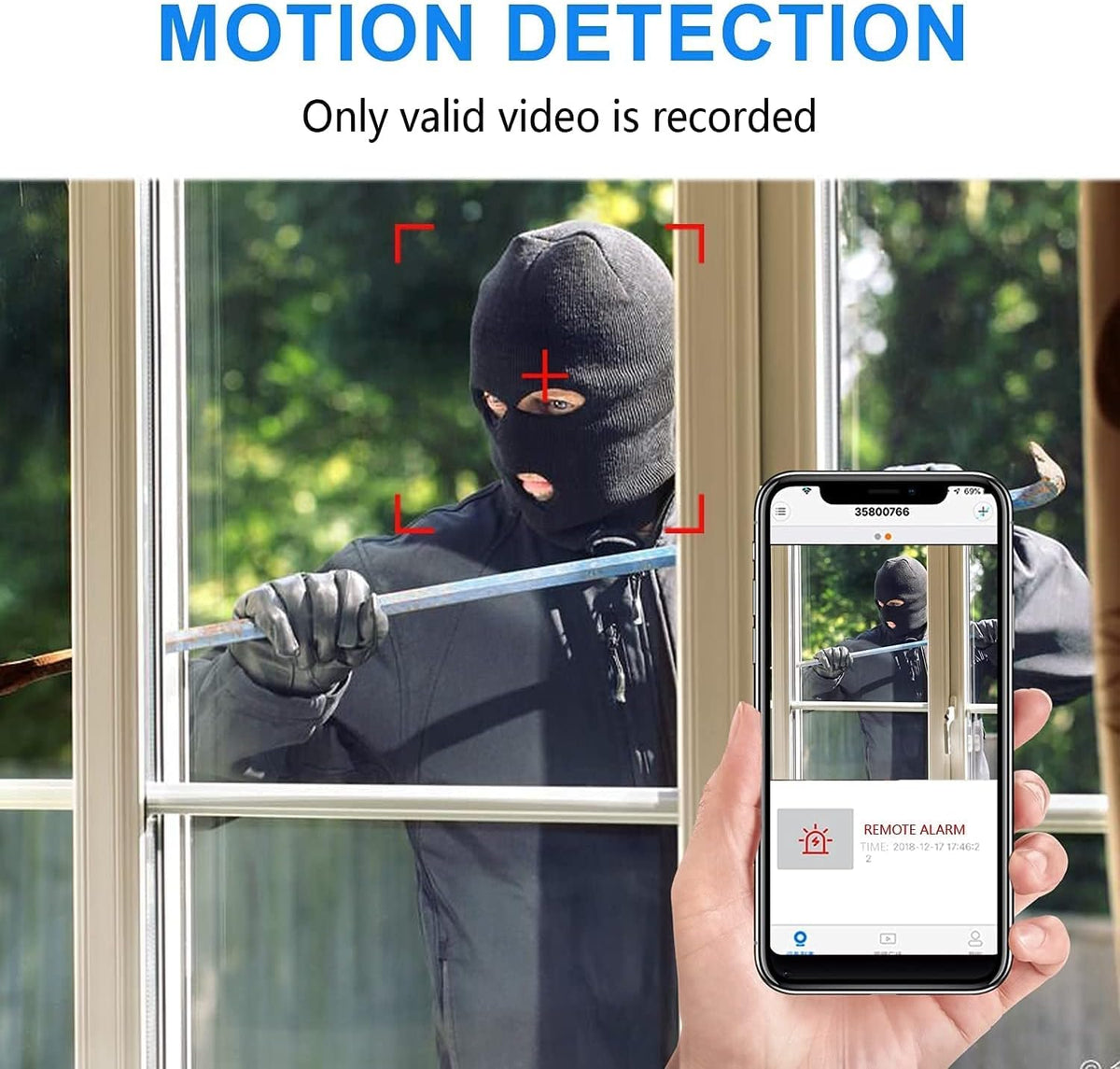 Wireless IP Camera with Night Vision, Pack of 2 U43440