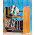 Solid Oak 2 Row Dowel CD Rack T11094