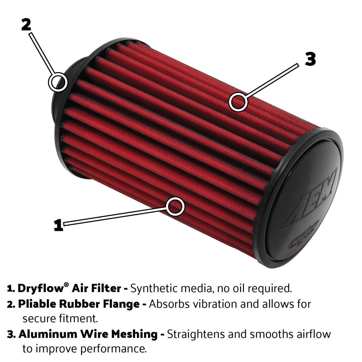 Universal DryFlow Clamp-On Air Filter T4581