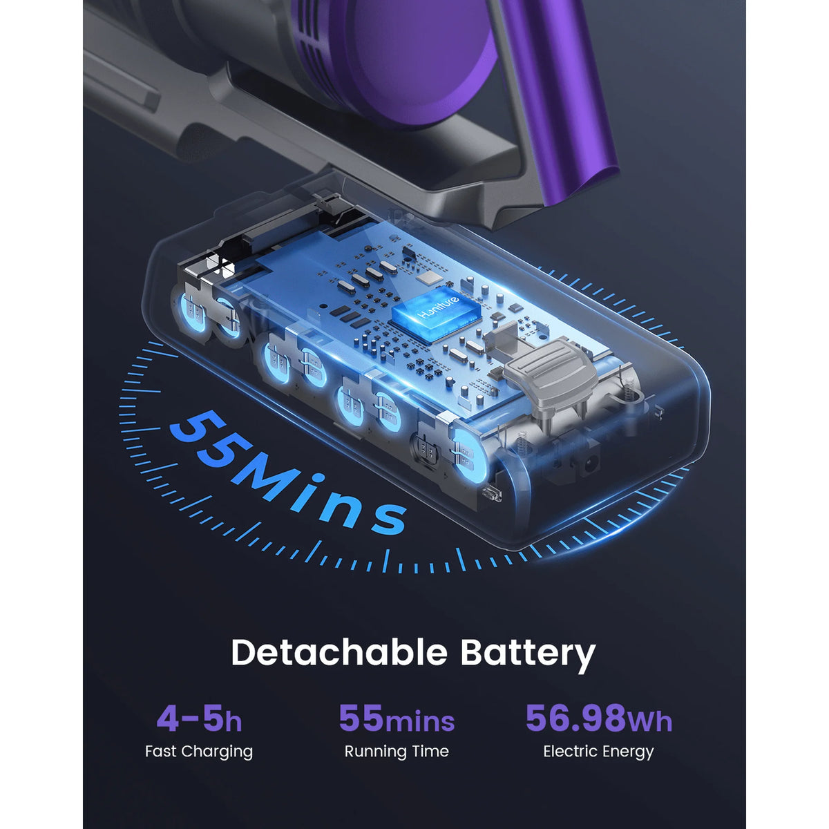 Cordless Stick Vacuum Cleaner 450W 33KPa Lightweight J231286