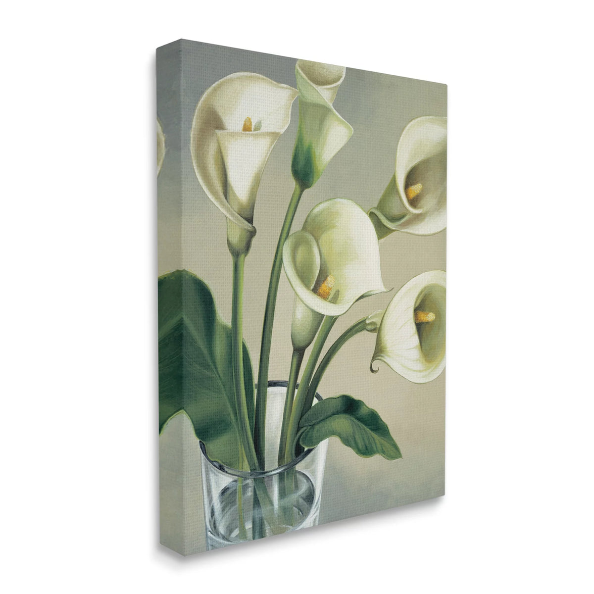Soft White Calla Lily Canvas Wall Art J9927