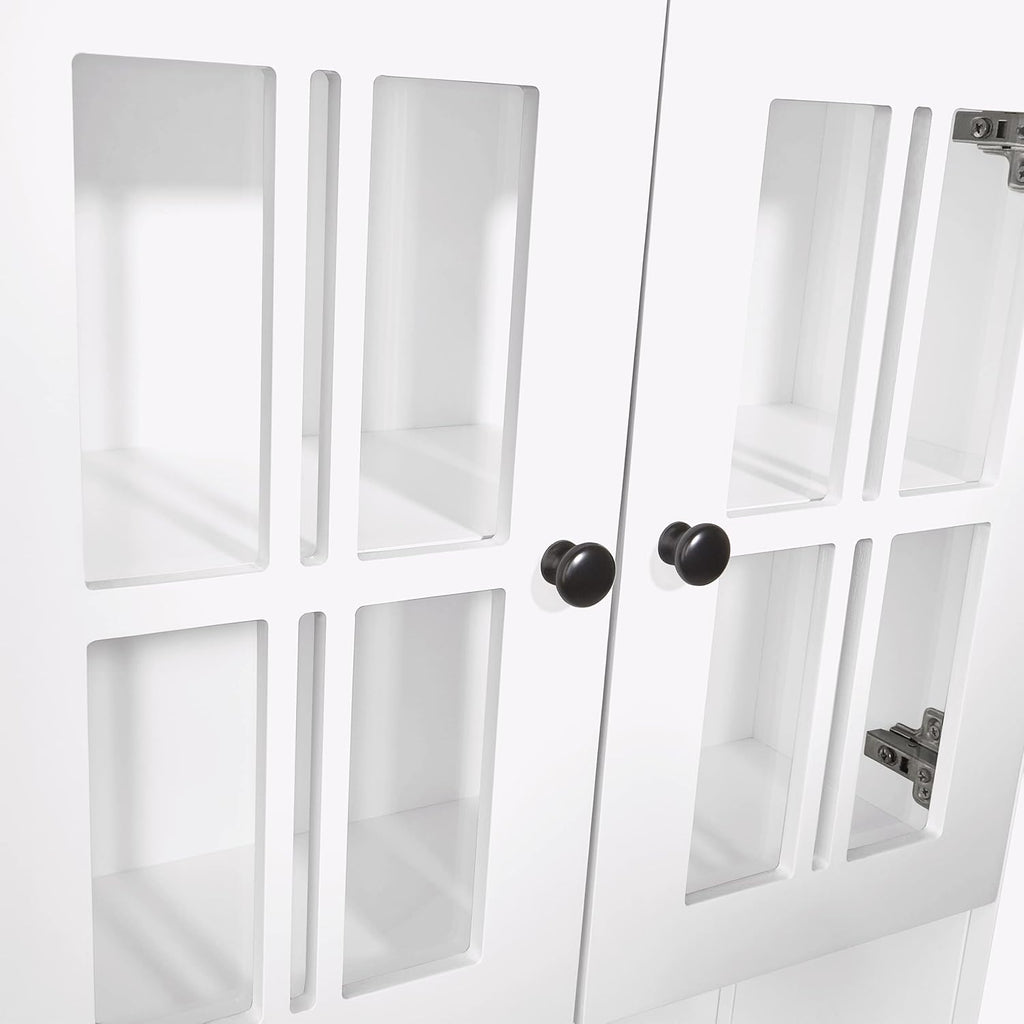 White Two Door Wall Cabinet I7556