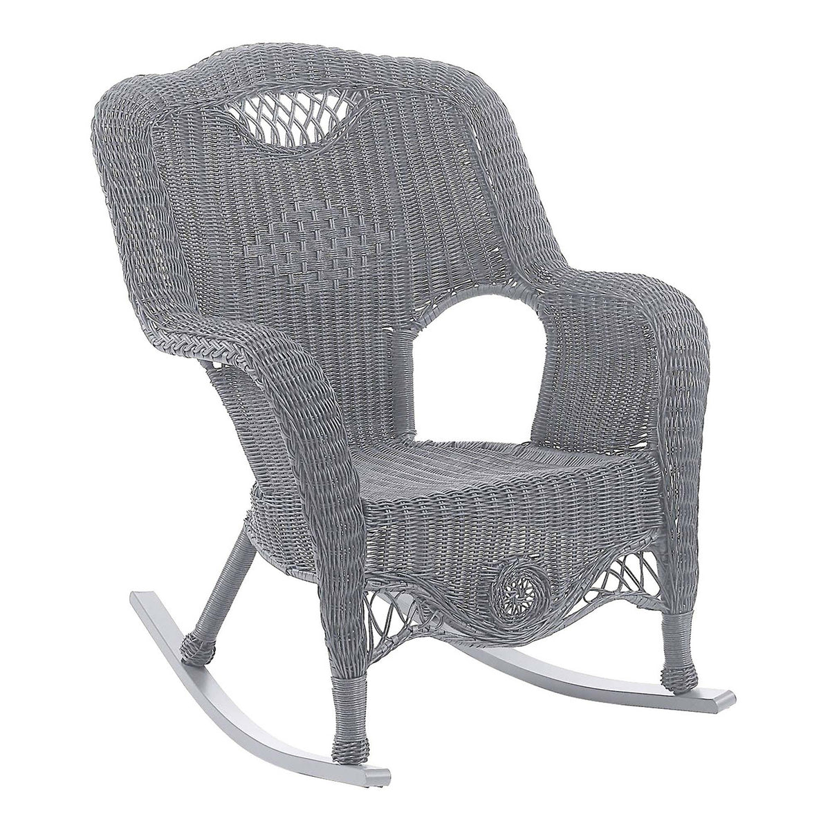 Patio Rocker Resin Wicker Aluminum Q373836