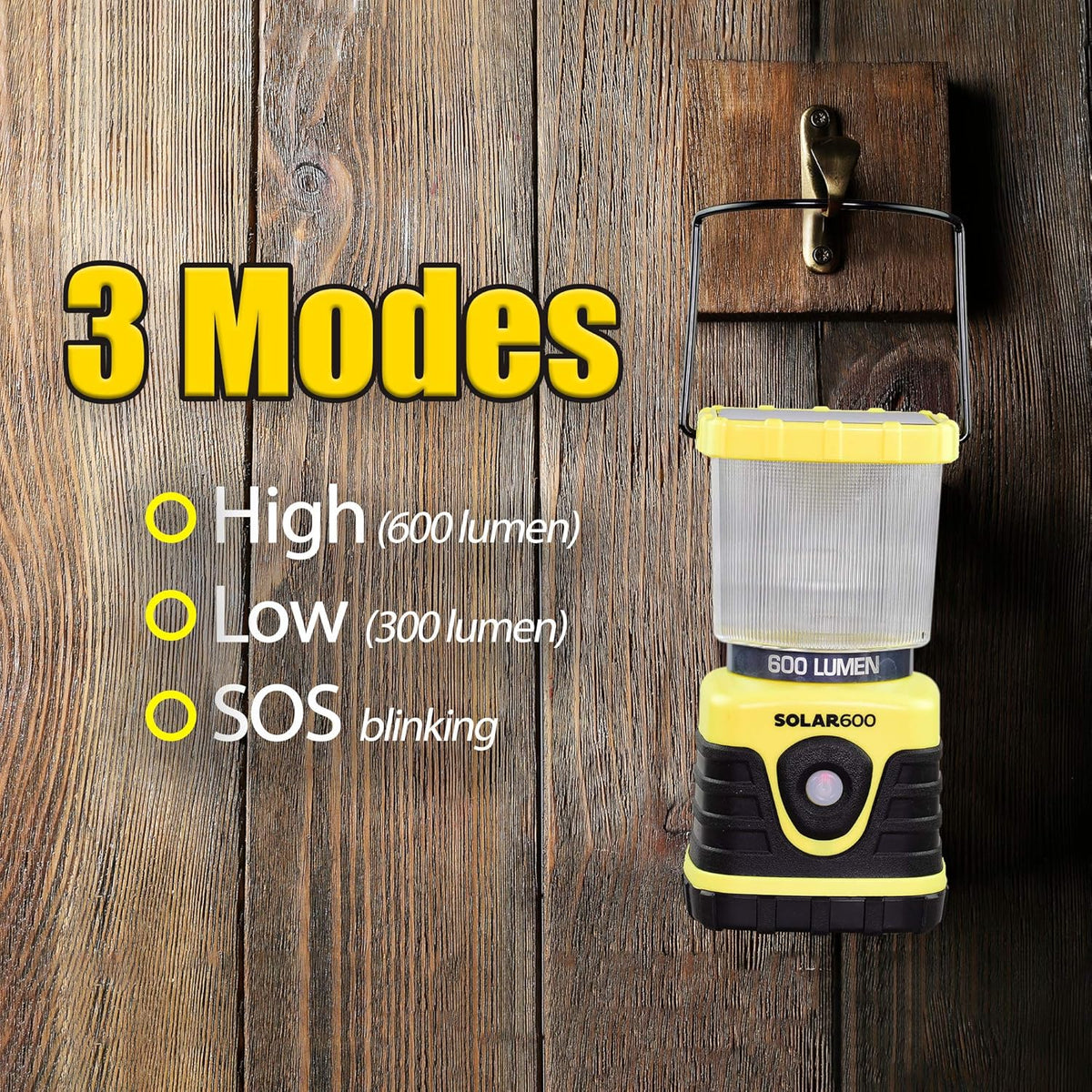 Solar Camping Lantern 600 Lumen USB Power Bank Pack of 2 K15104