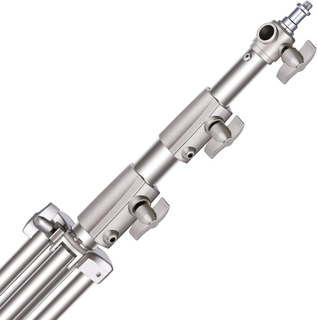 Stainless Steel Light Stand 102 inches Heavy Duty with Universal Adapter X317
