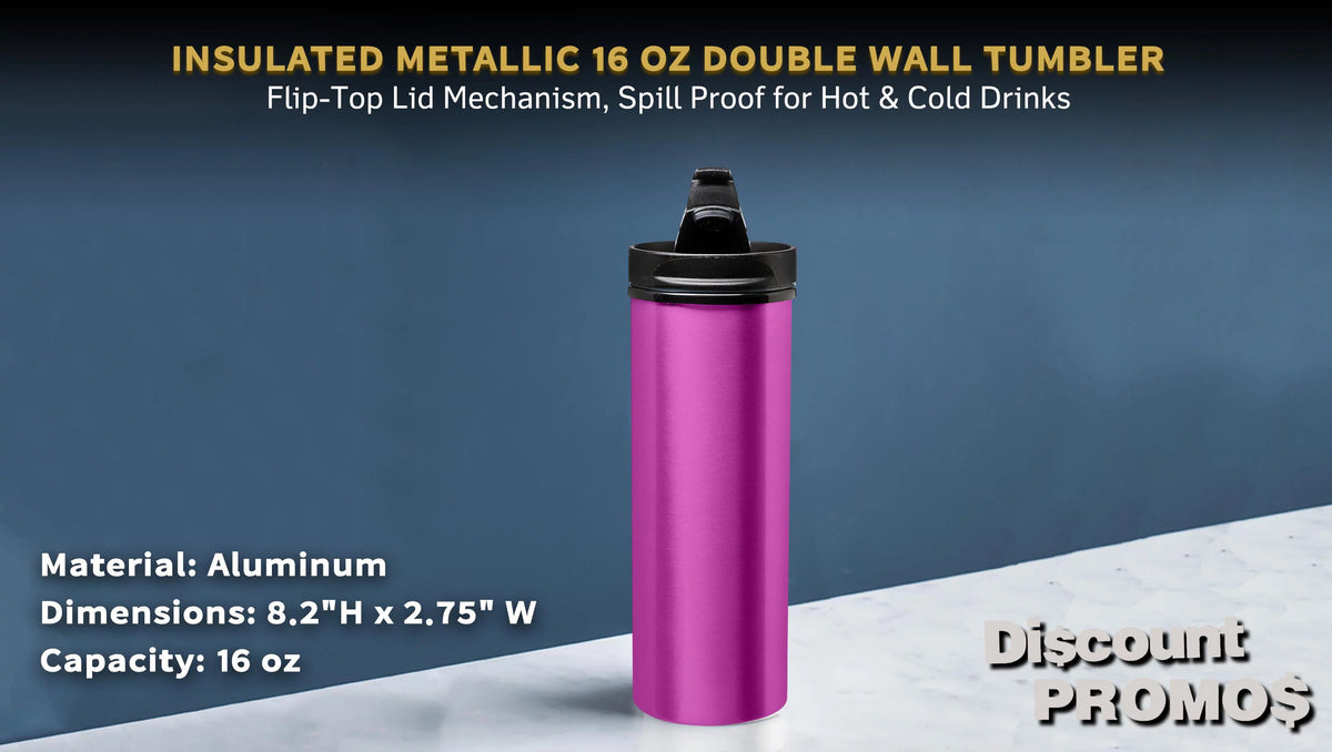 16 Oz Double Wall Tumbler Purple 10 Pack O5304