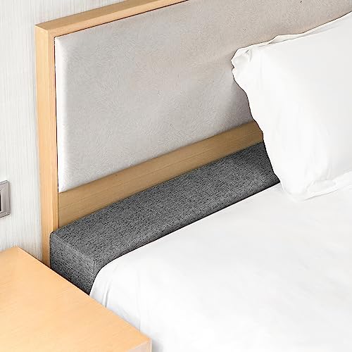 Bed Gap Filler Mattress Extender Headboard Pillow High-Density Foam with Removable Cover E719545