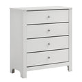 White 4-Drawer Chest D1127