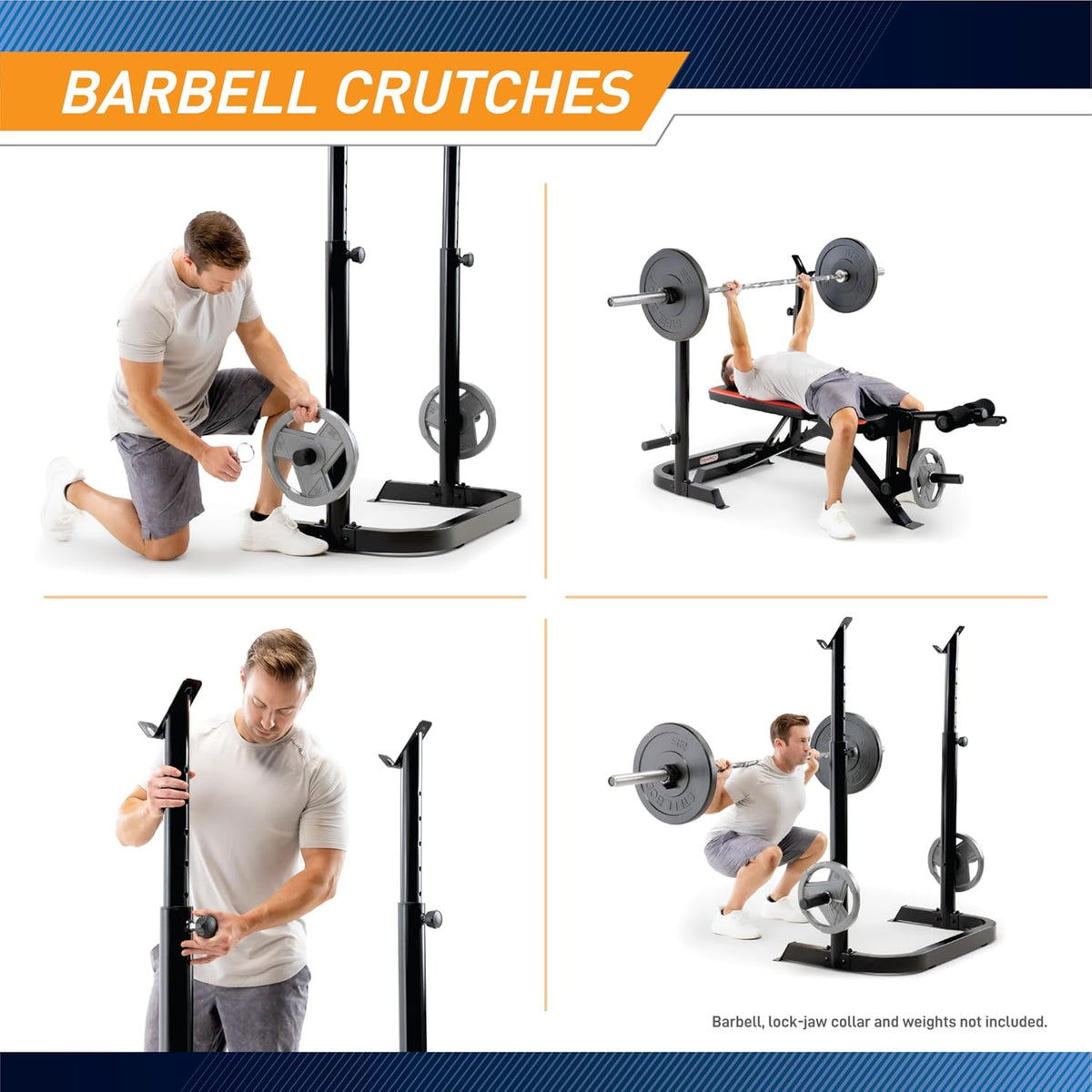 Adjustable Olympic Weight Bench with Leg Developer and Squat Rack B4150