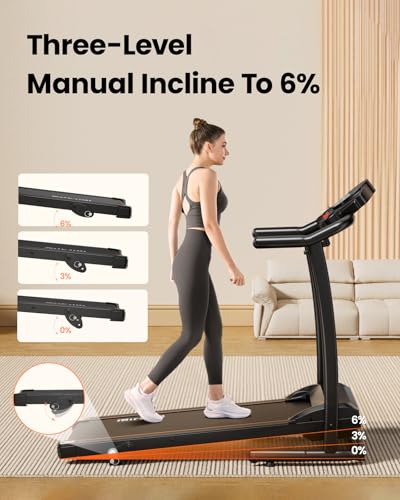 3.0HP Folding Treadmill with Incline G129