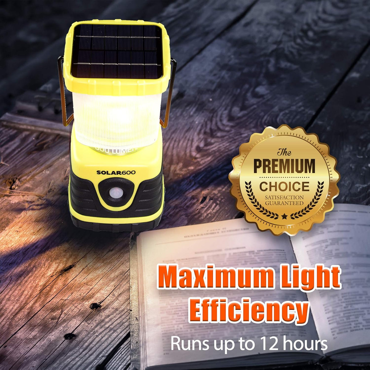 Solar Camping Lantern 600 Lumen USB Power Bank Pack of 2 K15104