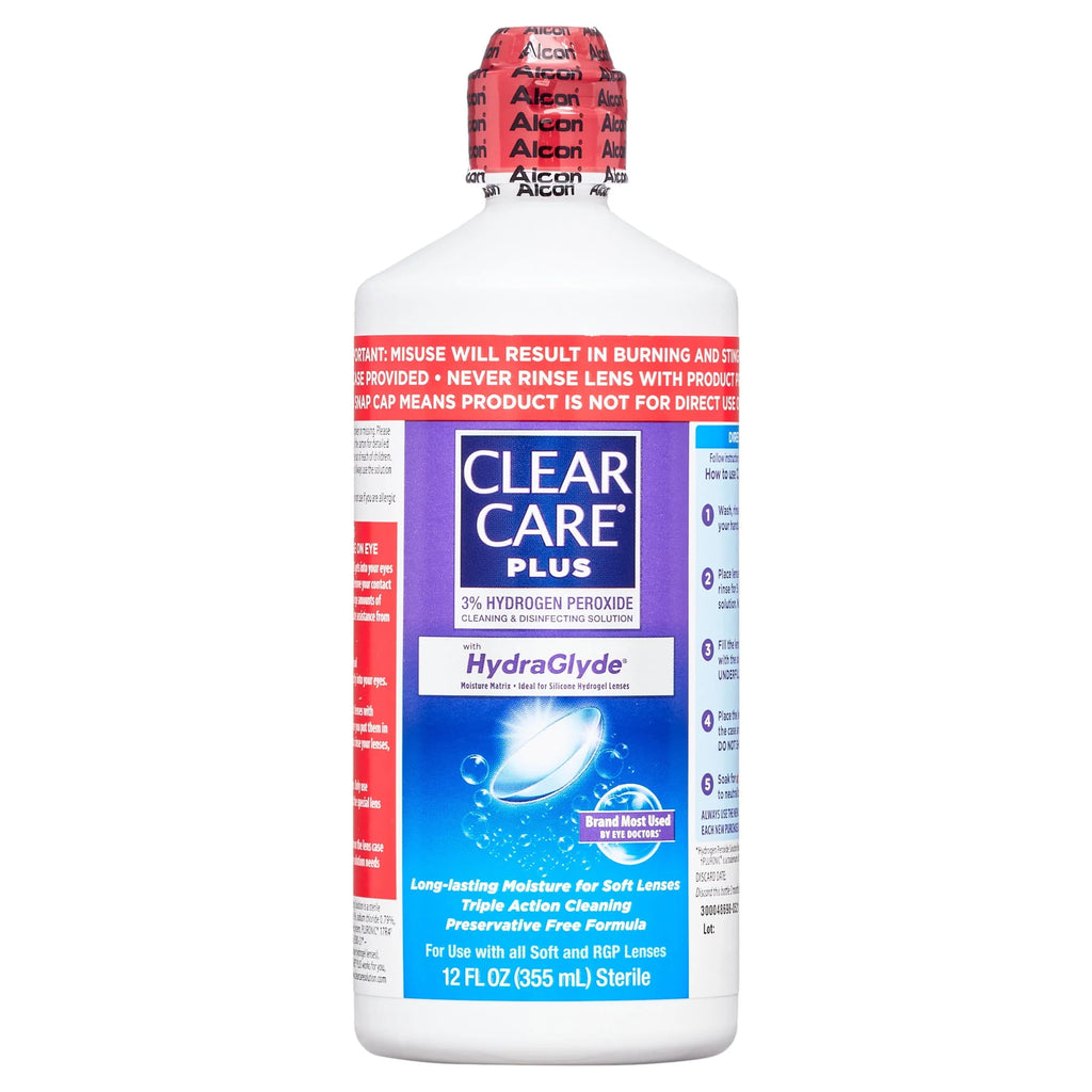 Contact Lens Cleaning Solution with HydraGlyde, Two 12oz N6352