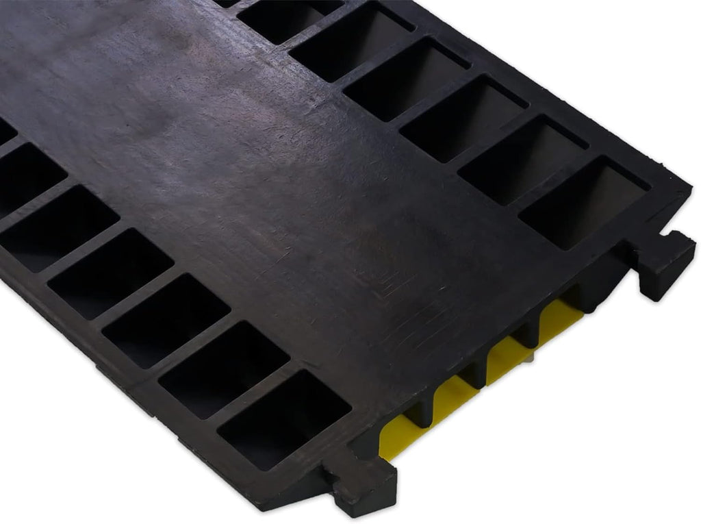Cable Protector Ramp Pack of 2 PVC Rubber Heavy Duty 55000lbs Capacity M923