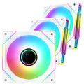 Black 3 Pack 120mm RGB PC Fans S2154