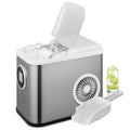 Black Portable Self-Cleaning Countertop Ice Maker with Scoop and Basket E3950